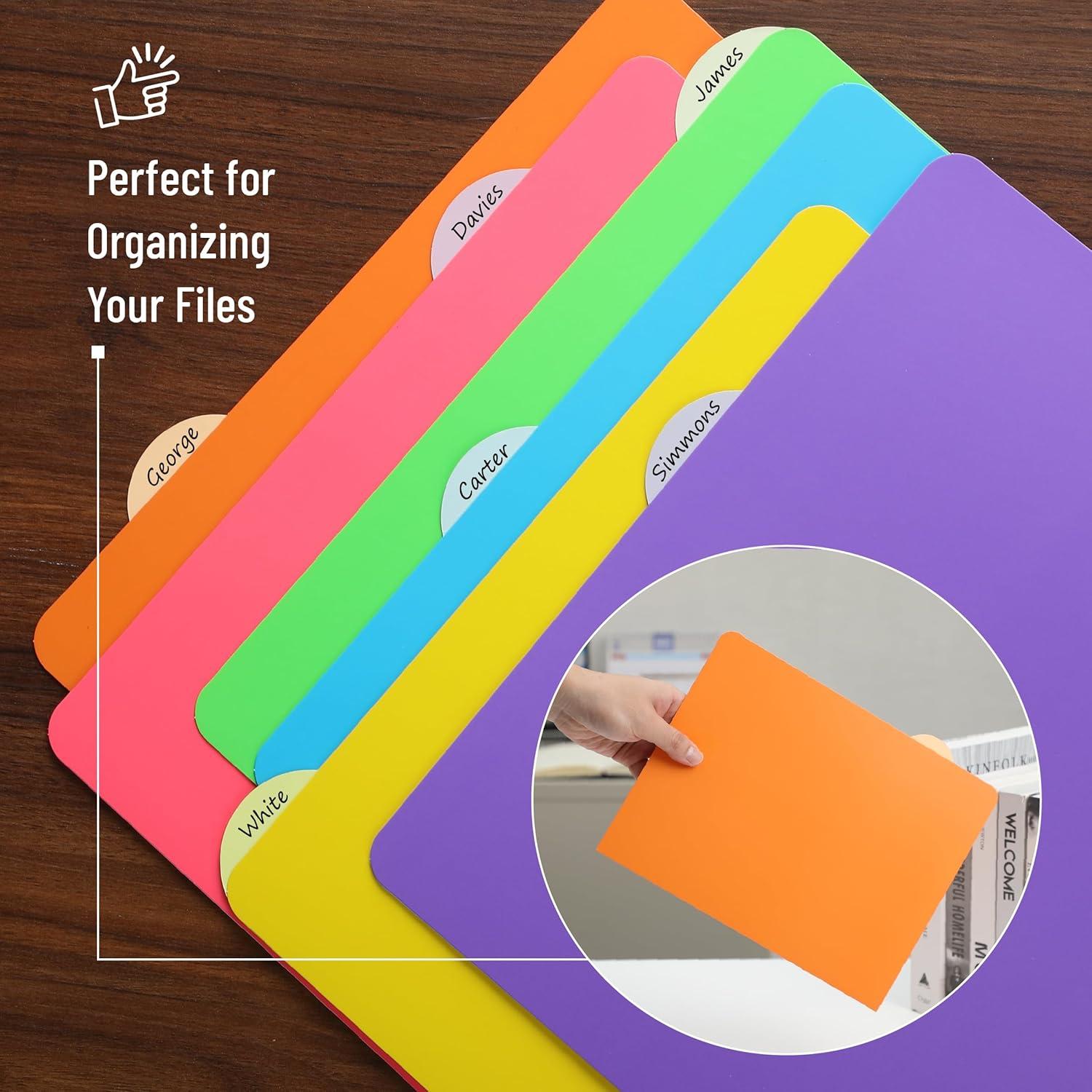 imageMr Pen File Folders 6 Pack Vibrant Colors 16Cut Tab File Folders Letter Size Colored File Folders Office File Folder Colored Folders Office Supplies File Folders File Folders with Tabs