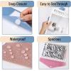 imageMr Pen Clear Plastic Envelopes with Snap Closure 10 Pack A4 Letter Size Colorful Flaps Clear Folders for Documents Plastic Envelopes for Documents