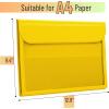 imageMr Pen File Folder Vibrant Yellow Plastic File Folders Letter Size Document Folder Clear Plastic Folders for Documents Filing Folders Plastic File Folder Plastic Folder Office Folders