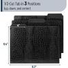 imageMr Pen File Folders 94quot x 117quot 3 Pack Black Leather Design Letter Size File Folders Office File Folder Filing Folders Files Folder File Folders with Tabs 3 Tab File Folders Letter Size