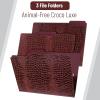 imageMr Pen File Folders 94quot x 117quot 3 Pack Leather Design Letter Size File Folders Office File Folder Filing Folders Files Folder File Folders with Tabs 3 Tab File Folders Letter Size