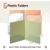 imageMr Pen Plastic Folders with Front Pocket 5 pcs Assorted Colors 2 Pocket Folder Plastic 2 Pocket Folders for School Folders Two Pocket Folder 2 Pocket Plastic Folders Plastic Pocket Folder