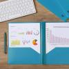 imageMr Pen Plastic Folders with Pockets and Prongs 5 Pack Blue Pocket Folders Folders with Prongs File Folders with Fasteners 2 Pocket Folder Folder with Pockets Two Pocket Folder