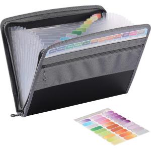 imageMr Pen Accordion File Organizer 13 Pockets Black Expanding File Folder with Sticky Labels Accordion File Folder Document Organizer Accordion Folder Organizer Expandable File Folder Organizer