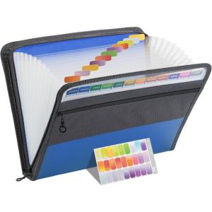imageMr Pen Accordion File Organizer 13 Pockets Green Document Organizer Expanding File Folder Organizer Accordion Folders for Documents Accordian Folder Accordian File OrganizerBlue