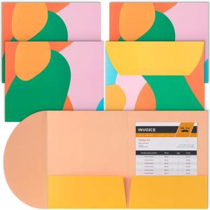 imageMr Pen Cute Paper Folders with Pockets 5 pcs Artwork Design 2 Pocket Folder Two Pocket Folder Cute Folders with Pockets Cute Folder Pretty Folders with Pockets Pocket Folders with Designs
