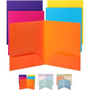 imageMr Pen Plastic Folders with Pockets 5 pcs Assorted Colors 2 Pocket Folder Plastic 2 Pocket Folders for School Folders Two Pocket Folder 2 Pocket Plastic Folders Plastic Pocket FolderBright Colors