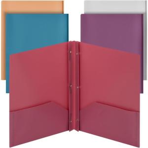 imageMr Pen Plastic Folders with Pockets and Prong 5 Pack Assorted Colors Pocket Folders Folders with Prongs File Folders with Fasteners 2 Pocket Folder Folder with Pockets Two Pocket Folder