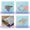 imageMr Pen A5 Plastic Binder Pockets 8 Pieces 6 Ring Binder Holes 8 Pcs Clear Envelopes for Cash Money Organizer Lightweight Easy to Carry
