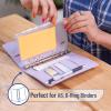 imageMr Pen A6 Binder Pockets 8 Pack 6 Holes A6 Binder Inserts A6 Binder Cash Envelopes Clear Cash Envelopes Zipper Envelopes A6 Binder Envelopes Clear Zipper Pouches for Binders A6 Zipper Pouch