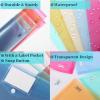 imageMr Pen Clear Plastic Envelopes 4 Pack A4 Letter Size Plastic Envelopes with Snap Closure Poly Envelopes Clear Plastic Folders Plastic Document Holder Plastic Envelopes Clear EnvelopesB 10 Packassorted Colors