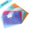 imageMr Pen Clear Plastic Envelopes 4 Pack A4 Letter Size Plastic Envelopes with Snap Closure Poly Envelopes Clear Plastic Folders Plastic Document Holder Plastic Envelopes Clear EnvelopesB 10 Packassorted Colors