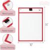 imageMr Pen Dry Erase Pocket Sleeves 10quotx14quot 12 pcs Colorful Dry Erase Sleeves Plastic Sleeves for Paper 85x11 Dry Erase Pockets Reusable Sleeves Plastic Paper Sleeves Dry Erase Sheet Protectors