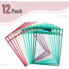 imageMr Pen Dry Erase Pocket Sleeves 10quotx14quot 12 pcs Colorful Dry Erase Sleeves Plastic Sleeves for Paper 85x11 Dry Erase Pockets Reusable Sleeves Plastic Paper Sleeves Dry Erase Sheet Protectors