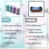 imageMr Pen Mini Dry Eraser 24 Pack  Magnetic Whiteboard ErasersRound  Pastel Colors
