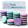 imageMr Pen Mini Dry Eraser 24 Pack  Magnetic Whiteboard ErasersRound  Pastel Colors