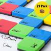 imageMr Pen Mini Dry Eraser 24 Pack  Magnetic Whiteboard ErasersSquare  Bright Colors