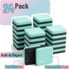 imageMr Pen Mini Dry Eraser 24 Pack  Magnetic Whiteboard ErasersSquare  Green
