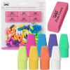 imageMr Pen Pencil Erasers Set 6pc Pink Erasers and 60pc Pencil Top Erasers Pencil Eraser Pencil Erasers Topper Erasers for Pencils Top Erasers for Kids Pink Erasers Cap Erasers Eraser Tops