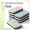 imageMr Pen White Board Erasers 8 Pack Earthy Colors Magnetic Dry Erase Eraser Whiteboard Eraser Dry Eraser Dry Erase Erasers Dry Erase Board Eraser White Board Erasers Dry Erase Dry ErasersPastel With Educational Design