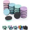 imageMr Pen Mini Dry Eraser 24 Pack  Magnetic Whiteboard ErasersRound  Pastel Colors
