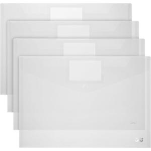 imageMr Pen Clear Plastic Envelopes 4 Pack A4 Letter Size Plastic Envelopes with Snap Closure Poly Envelopes Clear Plastic Folders Plastic Document Holder Plastic Envelopes Clear EnvelopesA 4 Packclear