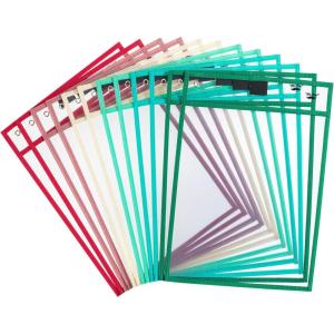 imageMr Pen Dry Erase Pocket Sleeves 10quotx14quot 12 pcs Colorful Dry Erase Sleeves Plastic Sleeves for Paper 85x11 Dry Erase Pockets Reusable Sleeves Plastic Paper Sleeves Dry Erase Sheet Protectors