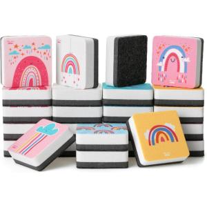 imageMr Pen Mini Dry Eraser 24 Pack  Magnetic Whiteboard ErasersSquare  Boho With 8 Unique Design