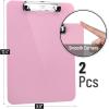 imageMr Pen Plastic Clipboard 125 x 9 2 Pack Careys Pink Clipboards for Kids ampamp Adults Clipboards Plastic Clip Board Teacher Clipboard Kids Clipboard Cute Clipboard Plastic Clipboards