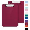 imageMr Pen Plastic Clipboard 125 x 9 2 Pack Green Clipboards for Kids ampamp Adults Clipboards Plastic Clip Board Teacher Clipboard Kids Clipboard Cute Clipboard Plastic ClipboardsDark Red