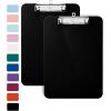 imageMr Pen Plastic Clipboard 125 x 9 Purple Clipboards for Kids ampamp Adults Clipboards Plastic Clip Board Teacher Clipboard Kids Clipboard Cute Clipboard Plastic ClipboardsBlack