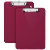 imageMr Pen Plastic Clipboard 125 x 9 2 Pack Green Clipboards for Kids ampamp Adults Clipboards Plastic Clip Board Teacher Clipboard Kids Clipboard Cute Clipboard Plastic ClipboardsDark Red