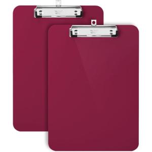 imageMr Pen Plastic Clipboard 125 x 9 2 Pack Green Clipboards for Kids ampamp Adults Clipboards Plastic Clip Board Teacher Clipboard Kids Clipboard Cute Clipboard Plastic ClipboardsDark Red