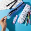 imageMr Pen Pencil Pouch for Bible Study 2 Pack Small Pencil Case Pen and Highlighter Case Pencil Bag Pencil Cases for Gifts Bible Study Supplies Pen Case Bible Journaling SuppliesWhite  Blue
