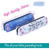 imageMr Pen Pencil Pouch for Bible Study 2 Pack Small Pencil Case Pen and Highlighter Case Pencil Bag Pencil Cases for Gifts Bible Study Supplies Pen Case Bible Journaling SuppliesWhite  Blue