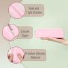 imageMr Pen Silicone Pencil Case Dusty Pink Pencil Pouch Pencil Case Small Pencil Pouch Aesthetic Silicone Pencil Pouch Pencil Case Aesthetic Pencil Bag Pencil Pouch for Women Makeup PouchLight Pink