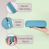 imageMr Pen Silicone Pencil Case Dusty Pink Pencil Pouch Pencil Case Small Pencil Pouch Aesthetic Silicone Pencil Pouch Pencil Case Aesthetic Pencil Bag Pencil Pouch for Women Makeup PouchTeal