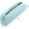 imageMr Pen Silicone Pencil Case Dusty Pink Pencil Pouch Pencil Case Small Pencil Pouch Aesthetic Silicone Pencil Pouch Pencil Case Aesthetic Pencil Bag Pencil Pouch for Women Makeup PouchLight Blue