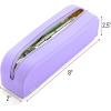 imageMr Pen Silicone Pencil Case Dusty Pink Pencil Pouch Pencil Case Small Pencil Pouch Aesthetic Silicone Pencil Pouch Pencil Case Aesthetic Pencil Bag Pencil Pouch for Women Makeup PouchPurple