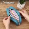 imageMr Pen Silicone Pencil Case Dusty Pink Pencil Pouch Pencil Case Small Pencil Pouch Aesthetic Silicone Pencil Pouch Pencil Case Aesthetic Pencil Bag Pencil Pouch for Women Makeup PouchTeal
