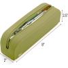 imageMr Pen Silicone Pencil Case Dusty Pink Pencil Pouch Pencil Case Small Pencil Pouch Aesthetic Silicone Pencil Pouch Pencil Case Aesthetic Pencil Bag Pencil Pouch for Women Makeup PouchOlive Green