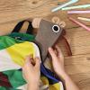 imageMr Pen Standing Pencil Case Animal Pouch  Red Donkey Kids Case for School Cute Pouch for Girls and BoysBrown