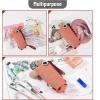 imageMr Pen Standing Pencil Case Animal Pouch  Red Donkey Kids Case for School Cute Pouch for Girls and BoysRed