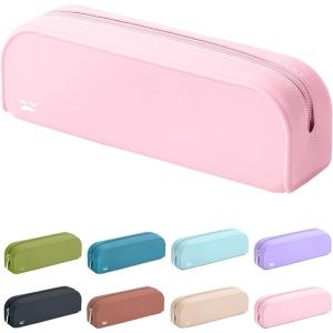 imageMr Pen Silicone Pencil Case Dusty Pink Pencil Pouch Pencil Case Small Pencil Pouch Aesthetic Silicone Pencil Pouch Pencil Case Aesthetic Pencil Bag Pencil Pouch for Women Makeup PouchLight Pink