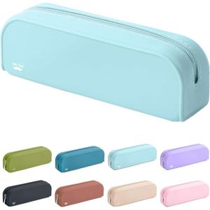 imageMr Pen Silicone Pencil Case Dusty Pink Pencil Pouch Pencil Case Small Pencil Pouch Aesthetic Silicone Pencil Pouch Pencil Case Aesthetic Pencil Bag Pencil Pouch for Women Makeup PouchLight Blue