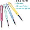 imageMr Pen  Multicolor Ballpoint Pens 4 Pack 5 Inks 07mm Fine Point Ideal for NoteTaking Doodling ColorCoding Reliable and Smooth Writing