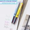 imageMr Pen  Multicolor Ballpoint Pens 4 Pack 5 Inks 07mm Fine Point Ideal for NoteTaking Doodling ColorCoding Reliable and Smooth Writing
