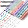 imageMr Pen Aesthetic Highlighters and Gel Pens 10 Pack Pastel Colors Bible Highlighters No Bleed Black Ink Gel Pens Highlighter Pens No Bleed Highlighters for Bibles Gel Pens