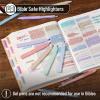 imageMr Pen Aesthetic Highlighters and Gel Pens 10 Pack Pastel Colors Bible Highlighters No Bleed Black Ink Gel Pens Highlighter Pens No Bleed Highlighters for Bibles Gel Pens