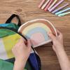imageMr Pen Boho Pencil Case Large Capacity Pencil Pouch Pencil Bag Pen Case Pen Pouch Pen Bag Pencil Pouches Pencil Bags Rainbow Pencil Case School Pencil Case College Pencil Case